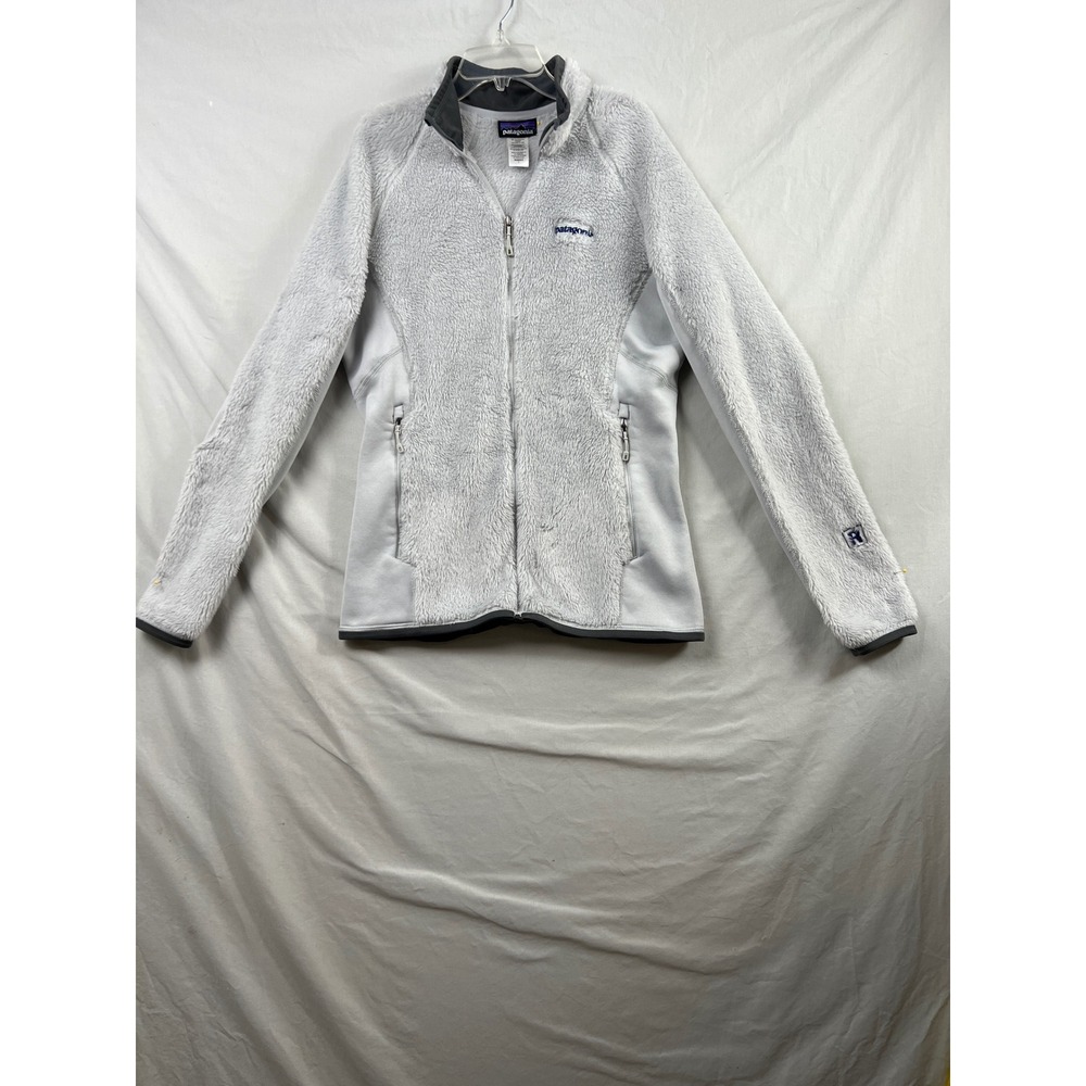 Patagonia R3 Hi-Loft Fleece Jacket Women L Gray Polartec Thermal Pro Regulator